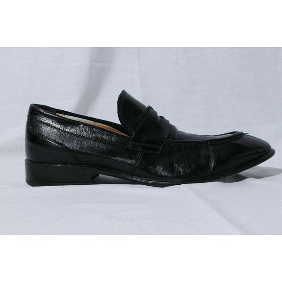 Paolo Iantorno Men\'s Black Eel Skin Penny Loafer 9 main image 6